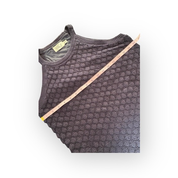 Eliza J Textured Knit Sleeveless Sweater Dress Navy Size M NWT - Picture 3 of 5